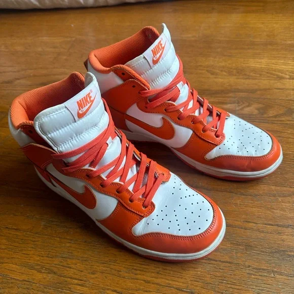 Orange Nike Dunks Hightop - Picture 5 of 7